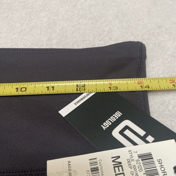 IDEOLOGY NWT Size M High Rise Deep Charcoal Compression Bike Shorts - Picture 3 of 12